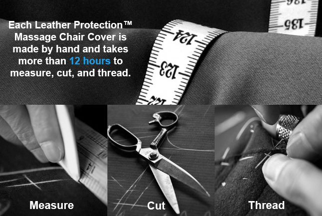 medical breakthrough massage chair cover leather protection made by hand and takes more than 12hours to measure, cut and thread